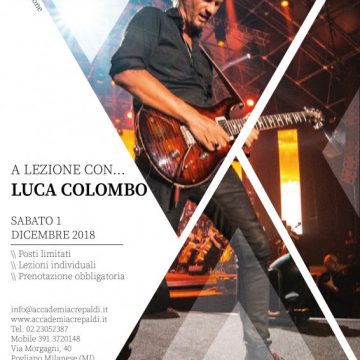 Lezioni di chitarra con Luca Colombo all’Accademia Musicale Crepaldi