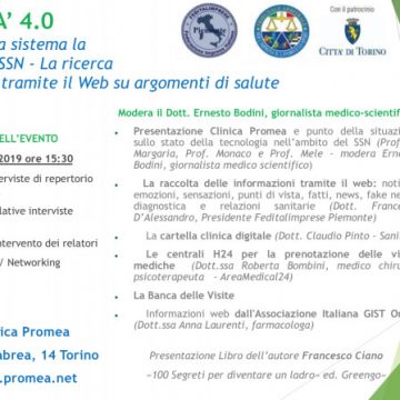 SANITA’ 4.0 come portare a sistema la Tecnologia nel SSN – La ricerca di informazioni tramite il Web su argomenti di salute