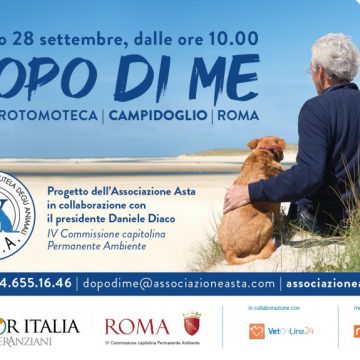 La vita degli animati da compagnia nel “dopo di me”. In occasione della Festa Nazionale dell’Anziano, l’Associazione Asta Onlus presenta il Progetto “Dopo di Me” in Campidoglio