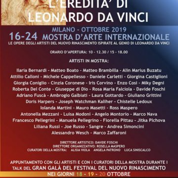 “L’EREDITA’ DI LEONARDO DA VINCI” – MOSTRA D’ARTE CONTEMPORANEA NEL PALINSESTO DI MILANO LEONARDO 500