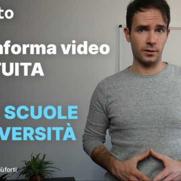 Piattaforma video gratuita a tutte le scuole e università italiane