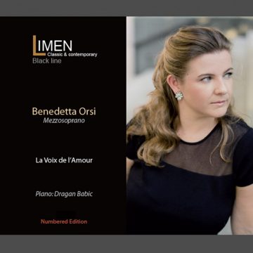Parla italiano il cd medaglia d’oro come miglior disco ai Global Music Awards, La Voix de l’Amour, del mezzosoprano italo-americano Benedetta Orsi