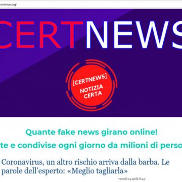 Stop alle bufale! arriva CERTNEWS