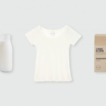 ZERO WASTE E SOSTENIBILE: LA STARTUP “GOOD SUSTAINABLE MOOD” LANCIA IL PREORDER DELLA T-SHIRT AL LATTE