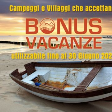 BONUS VACANZA IN CAMPING E VILLAGGI ANCHE NEL 2021