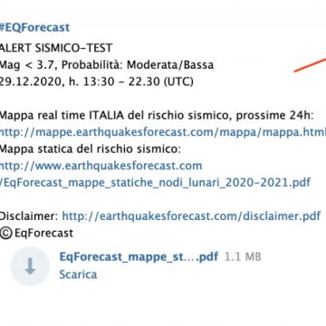 EQFORECAST TESTA CON SUCCESSO L’ALERT PRE-SISMICO PER IL TERREMOTO Mw3.9 DI VERONA