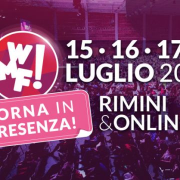 Il WMF torna in presenza: la 9a edizione del più grande Festival sull’Innovazione si terrà al Palacongressi di Rimini il 15, 16 e 17 luglio
