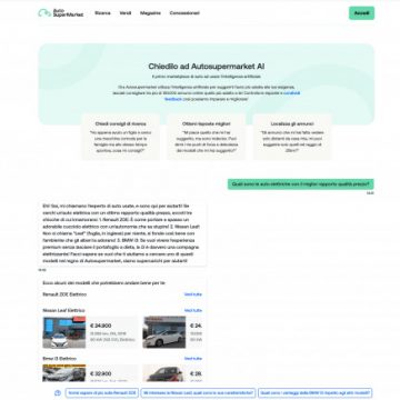 Autosupermarket: compra la tua auto online con l’aiuto dell’intelligenza artificiale