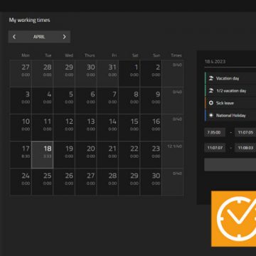 Registrazione dell’orario di lavoro con innovaphone Working App