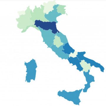 Le regioni più generose d’Italia, secondo il recente sondaggio di Pollfish