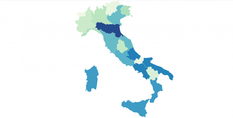 Le regioni più generose d’Italia, secondo il recente sondaggio di Pollfish