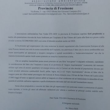 Incredibile, alla Fiera “eco green” ECOMONDO 2023 vince un inceneritore dei rifiuti ubicato in territorio configurato come “area di risanamento” per i superamenti dei limiti di PM10