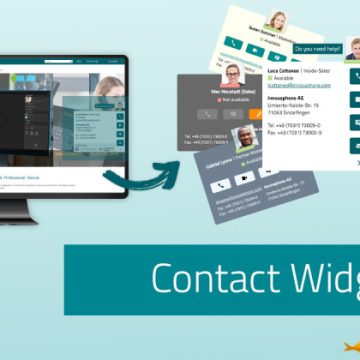 Generare lead attraverso il sito web con la innovaphone Contact Widgets App