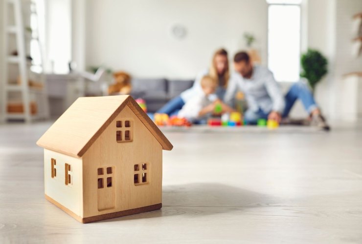 casa con famiglia