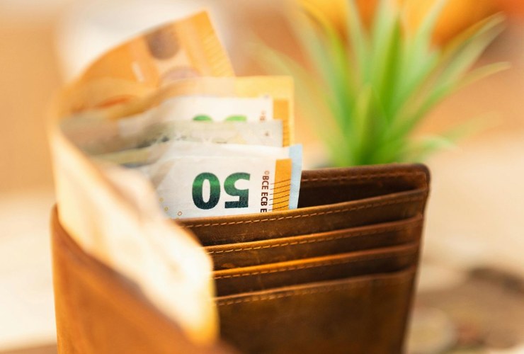 portafoglio con banconote