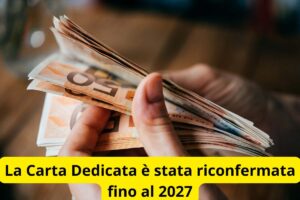 bonus carta dedicata
