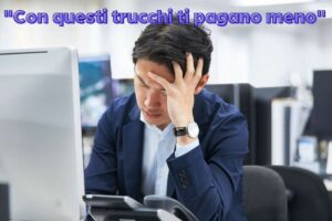 persona preoccupata e scritta