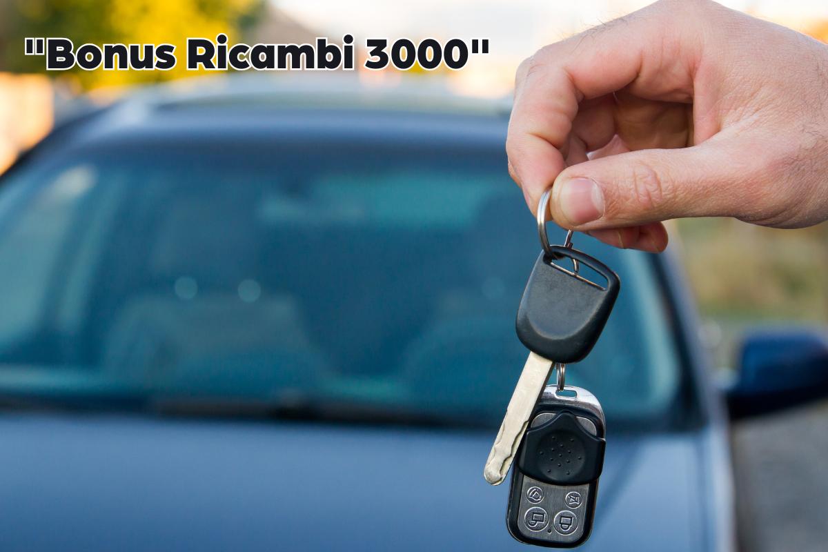 auto chiavi e scritta