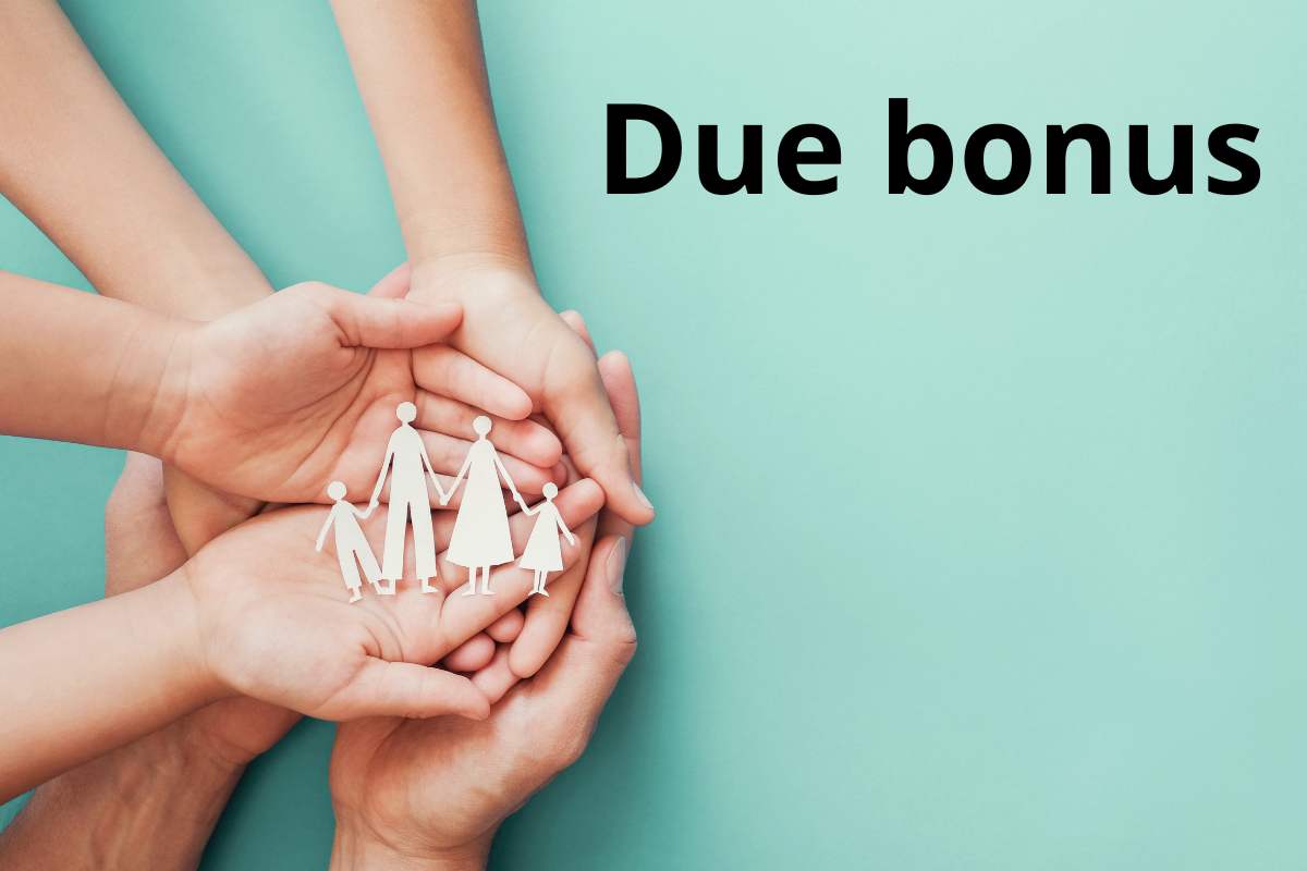 famiglia e scritta bonus