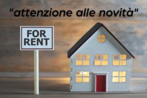 casa e cartello affittasi