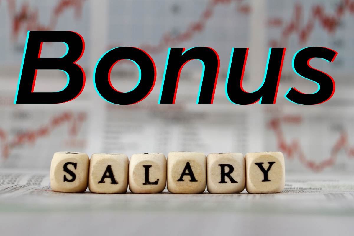 scritta bonus e salario