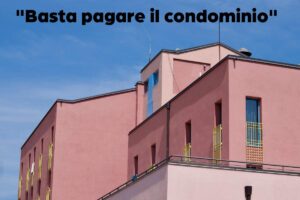 palazzine e scritta